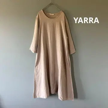 YARRA 야라 린넨 튜닉 원피스 베이지 일본제