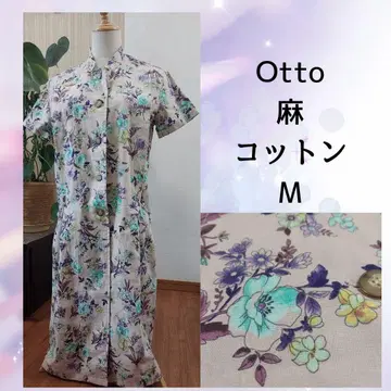 새상품급 Otto 꽃무늬 린넨코튼 원피스 M