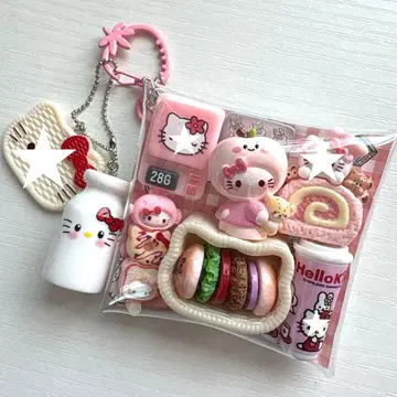 가챠 파우치 고양이 바스켓