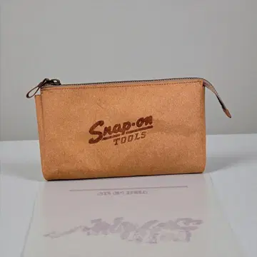 미사용 새상품 Snap-on 스냅온 가죽 파우치 소가죽 일본제 박스 포함