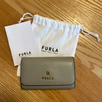 FURLA 베이지 가죽 키케이스