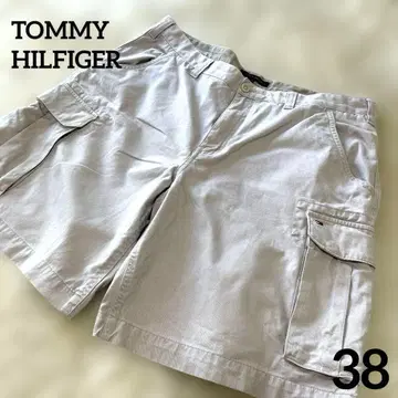 타미힐피거 하프 팬츠 숏팬츠 카키 38 XL 상당 구제 의류 숏