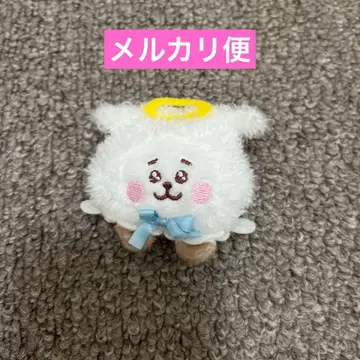 BT21 훼미리마트 한정판 인형 배지 RJ(Angel)