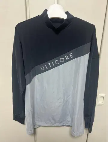 ULTICORE 긴팔 골프 셔츠 블랙 그레이