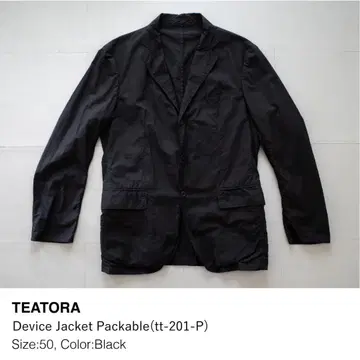 TEATORA Device Jacket Packable Black 50