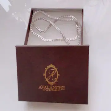 아발란치 실버 테니스 목걸이 폭 3mm 45cm 새상품급