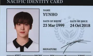 ATEEZ DEAR YOUTH YUN HO NACIFIC