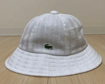 LACOSTE 라코스테 버킷햇 메쉬 화이트