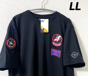 새상품 TOP GUN MAVERICK 탑건 T셔츠 반팔 LL 블랙