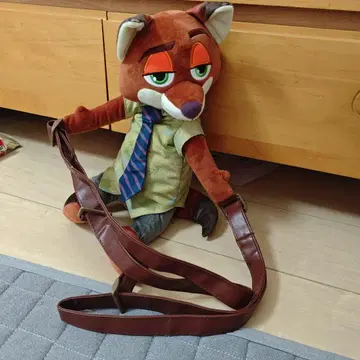 [디즈니] 주토피아 닉 와일드 봉제 인형 백팩