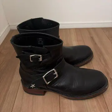 쇼트 블랙 엔지니어 부츠 US 9.5