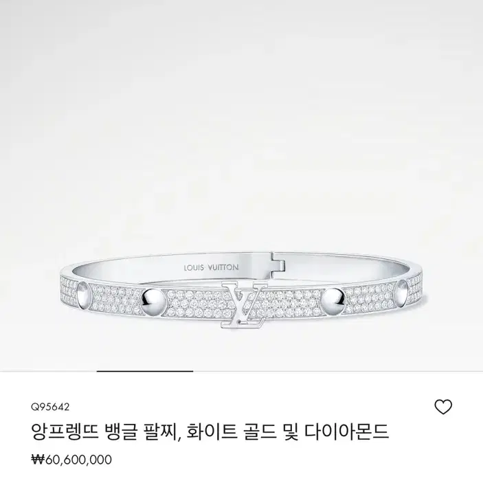 루이비통 [16호/새상품] 풀파베 풀다이아 앙프렝뜨 뱅글 팔찌 사진 4