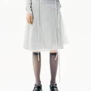 오호스 ojos Capsleeve Slit Mini Dress Grey | 미니 원피스 | 번개