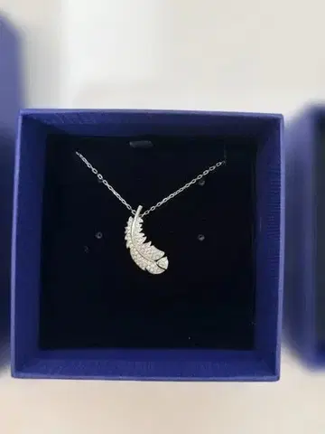 스와로브스키 페더 깃털 NICE 목걸이 5482914