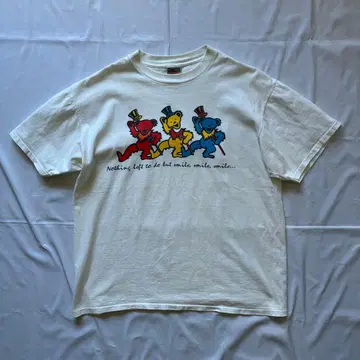 구제 의류 90s 그레이트풀 데드베어 반팔 밴드T셔츠 반T