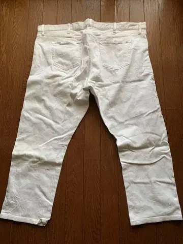 화이트 데님 팬츠 w110 45인치 UNIQLO