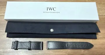 IWC 정품 블랙 카프 가죽 벨트