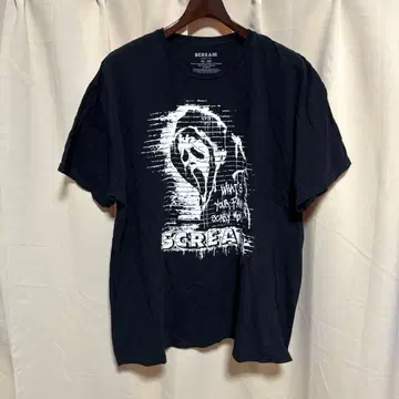 y050902 SCREAM 공식 그래픽 T셔츠 XL 블랙 프린트