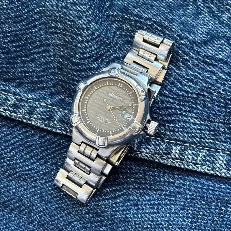 vintage ellesse metal watch 엘리쎄