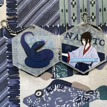 NARUTO 백가지 이야기 반짝이는 아크릴 키링 우치하 사스케 아오다