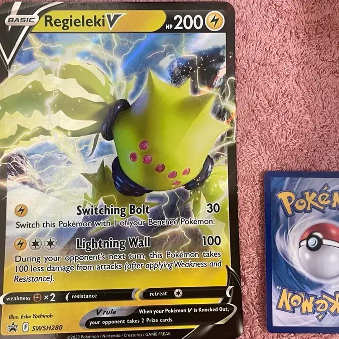 regieleki v pokemon card value & Vstar 058/195- Silver Tempest - Ultra Rare Lot your opponent takes 2 Prize cards Regieleki VMAX | Silver Tempest