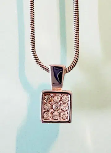 Swarovski 실버 크리스탈 목걸이