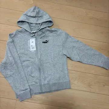 PUMA 풀 집업 후드 부착 후드티 M 사이즈 그레이
