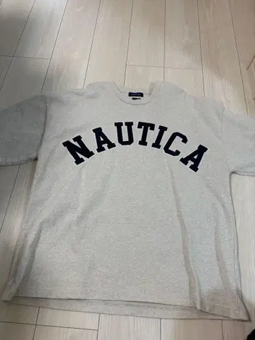 NAUTICA 그레이 반팔 T셔츠