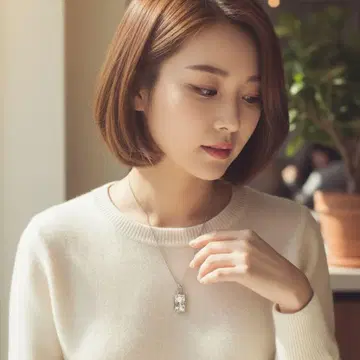 Swarovski 다이아몬드 컷 목걸이