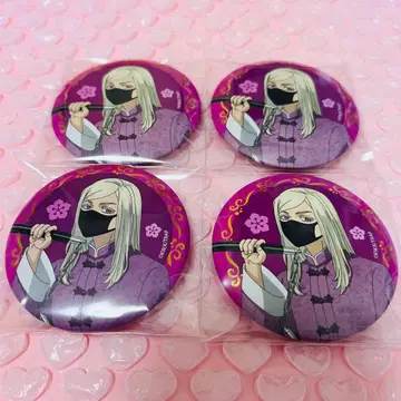 도리벤 산즈 하루치요 차이나타운 미션 캔뱃지 4개 세트