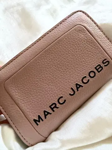 MARC JACOBS 접이식 지갑 핑크 베이지