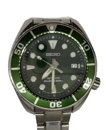 SEIKO 자동 와인딩 다이버 워치 그린