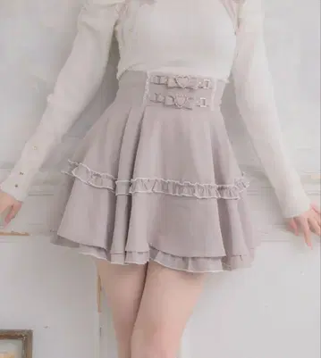 로지타 벨트 리본 디자인 스커트 핑크