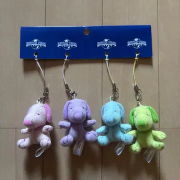[미사용] USJ 스누피 스트랩 4개 세트