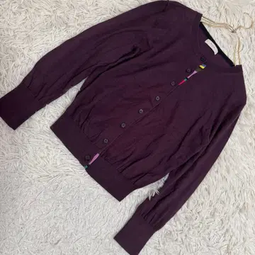 Paul Smith 가디건 다크 퍼플 M 오샤레 겉옷 돌려입기