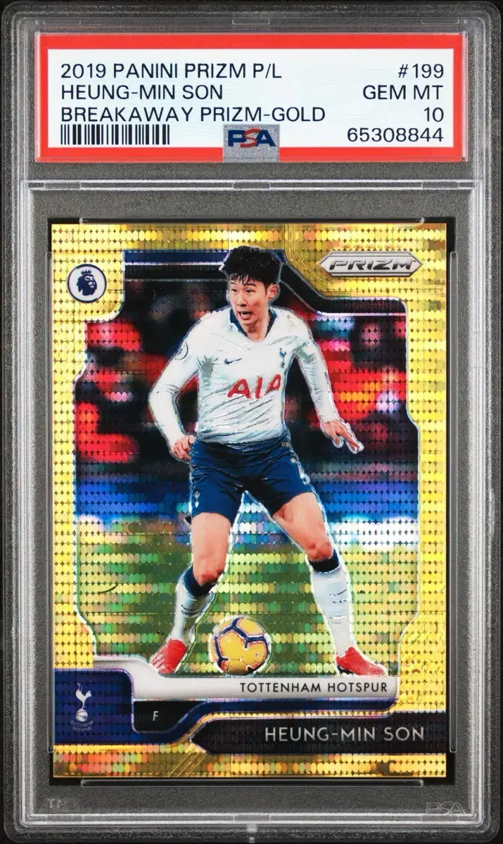 손흥민 2019 프리즘 원년 골드 브레이트어웨이 PSA 10 카드