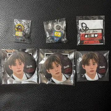 Treasure 아사히 캔뱃지 메지루시 액세서리 카세트 키링