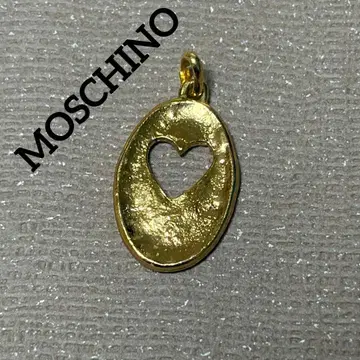 [ 새상품급 ] MOSCHINO 모스키노 펜던트 탑 하트 골드 컬러