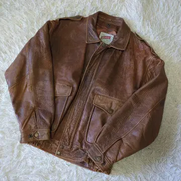 BRUNATI 가죽 자켓 A-2 브라운