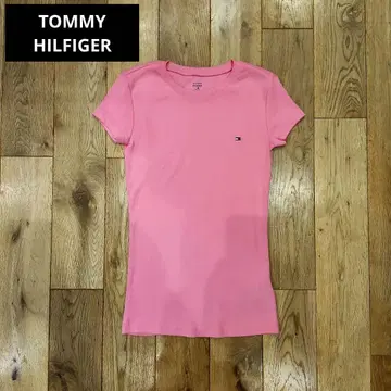 새상품 TOMMY HILFIGER T셔츠 XS 핑크