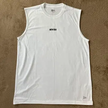 NEW ERA 화이트 탱크탑 슬리브리스 XXL