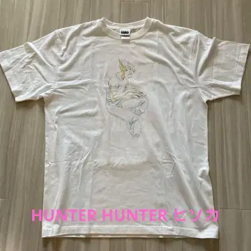 헌터헌터 히소카 t셔츠 XL 화이트 POP UP SHOP 한정판