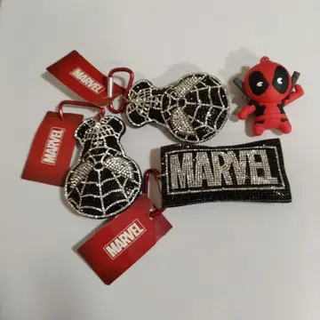 MARVEL 스파이더맨 데드풀 키링 세트