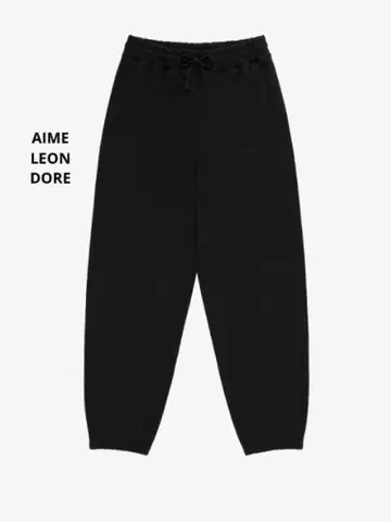 AIME LEON DORE 블랙 스웨트 팬츠 L 사이즈