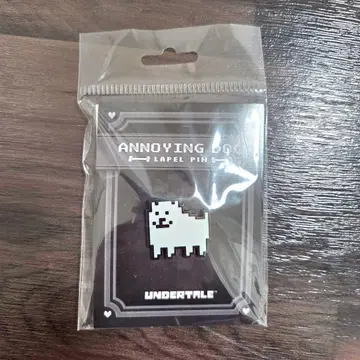새상품 UNDERTALE 언더테일 귀찮은 개 핀 배지