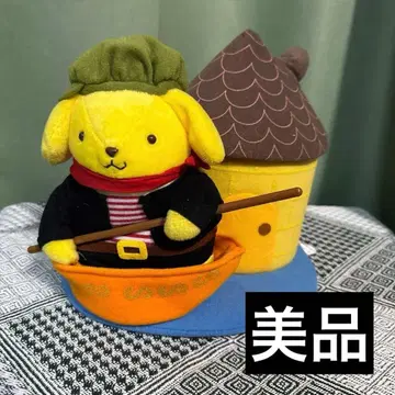레어 산리오 폼폼푸딩 봉제 인형 곤돌라 디오라마 잡화 수납 하우스