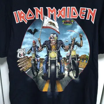 레어 Iron Maiden T셔츠 루트666 미국 공연 2024