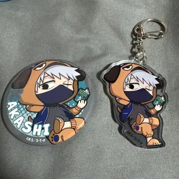 NARUTO 카카시 아크릴 키링 캔뱃지 세트