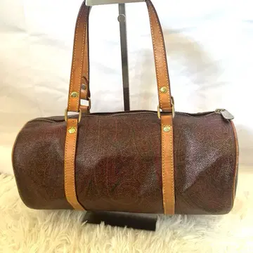 에트로 ETRO 원통형 핸드백 보스턴 페이즐리 무늬