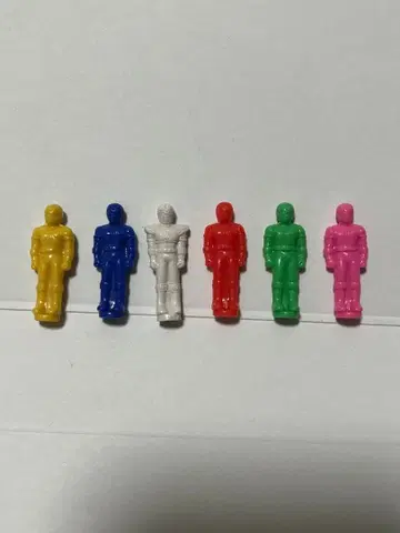 오성전대 다이레인저 DX 대련왕 부속 미니 피규어 6체 세트 반다이